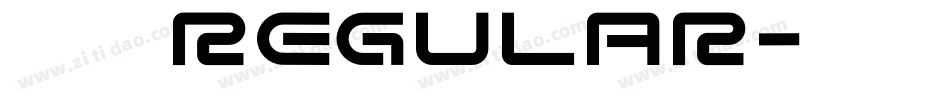 文和友 Regular字体转换